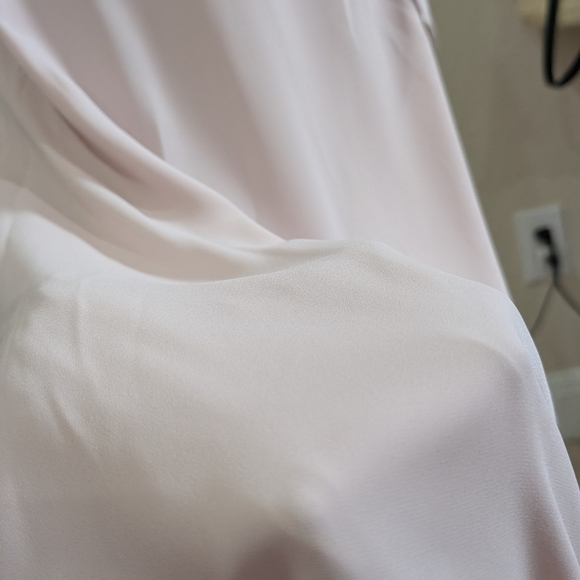 NWT Aritzia Babaton Elegant Blush Pink Wrap maxi Dress Large - Picture 4 of 9